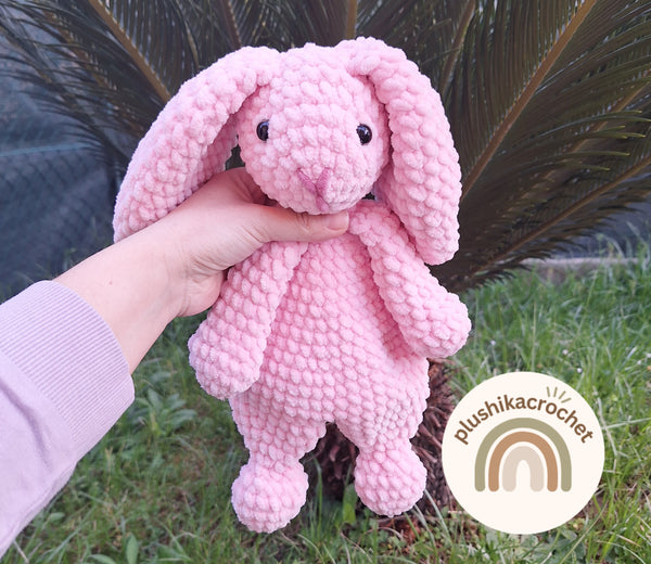 Crochet Pattern Bunny snuggler, little bunny snuggler/lovey