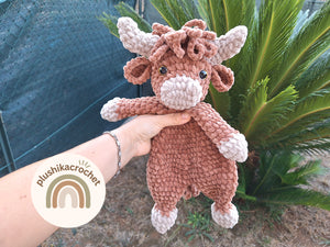 Crochet Pattern Highland Cow, cow amigurumi