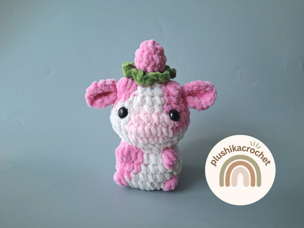 No sew mini cow, Crochet Pattern Cow amigurumi, bundle cow pattern