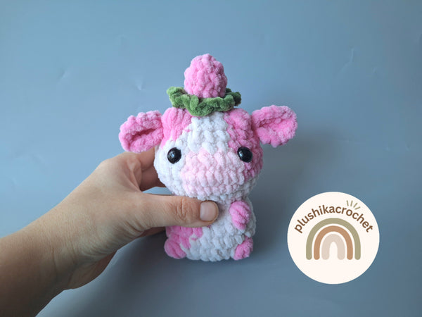 No sew mini cow, Crochet Pattern Cow amigurumi, bundle cow pattern