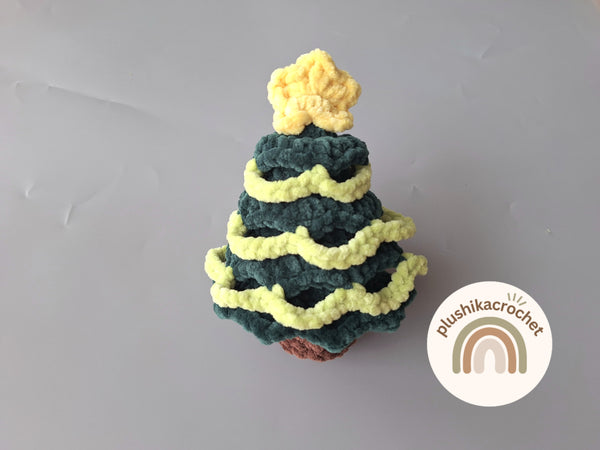 No sew Crochet tree Pattern, crochet Christmas tree