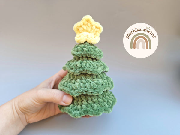 No sew Crochet tree Pattern, crochet Christmas tree