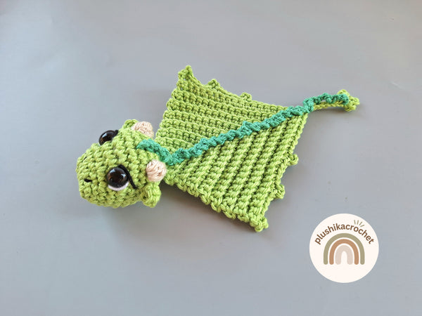 Crochet Dragon Pattern PDF, Baby Dragon Amigurumi, Cute Fantasy Crochet Plush, Easy Amigurumi Pattern