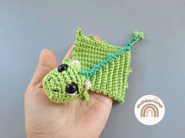 Crochet Dragon Pattern PDF, Baby Dragon Amigurumi, Cute Fantasy Crochet Plush, Easy Amigurumi Pattern