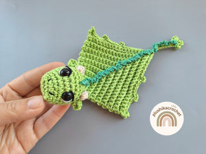 Crochet Dragon Pattern PDF, Baby Dragon Amigurumi, Cute Fantasy Crochet Plush, Easy Amigurumi Pattern