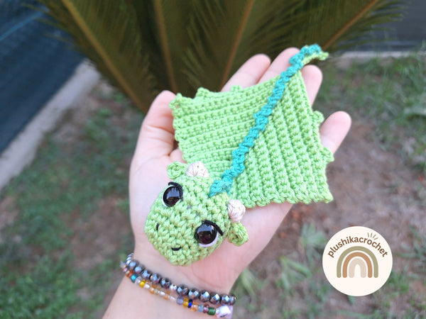 Crochet Dragon Pattern PDF, Baby Dragon Amigurumi, Cute Fantasy Crochet Plush, Easy Amigurumi Pattern