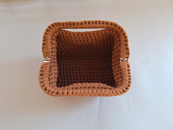 Clutch Bag Crochet Pattern, Easy Top Handle Evening Purse Tutorial (PDF Download)